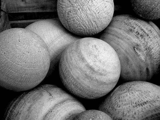 stone spheres stock photo
