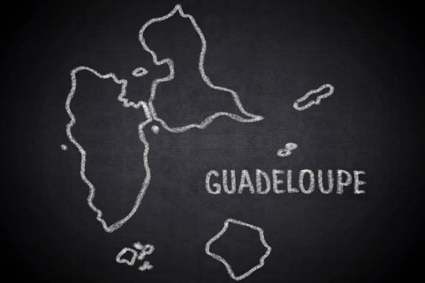 istock Map of Guadeloupe , Americas 828091756