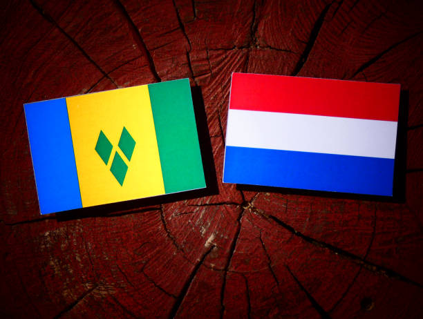 530+ Bandiera Di Saint Vincent E Grenadine Illustrazioni Foto stock