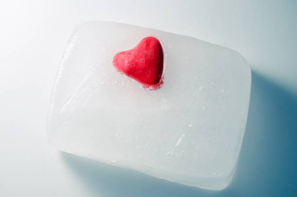 istock Heart in a block of ice 828107408