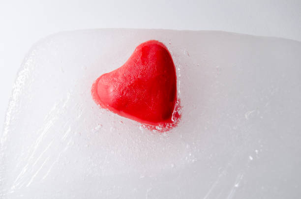 istock Heart in a block of ice 828108244