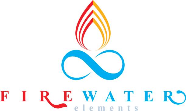 ilustrações de stock, clip art, desenhos animados e ícones de continuous harmony between water and fire nature elements, vector limitless symbol for use as business emblem. - natural gas flame fuel and power generation heat