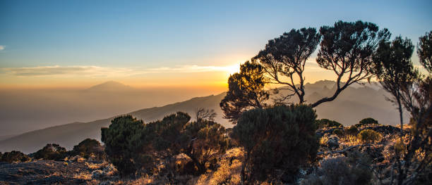 istock Mount Meru view from Kilimanjaro Machame route 828133390