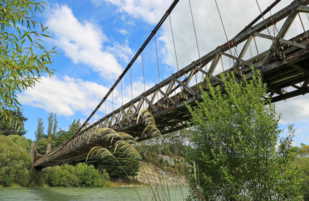 istock View from the bottom at Clifden suspension bridge 828133592