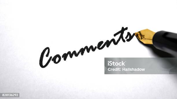 Comments Stock Photo - Download Image Now - Abstract, Advice, Black Color