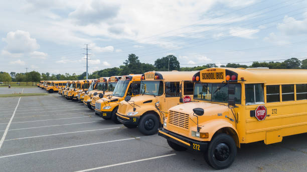 istock School Busses Parked At School 828137342