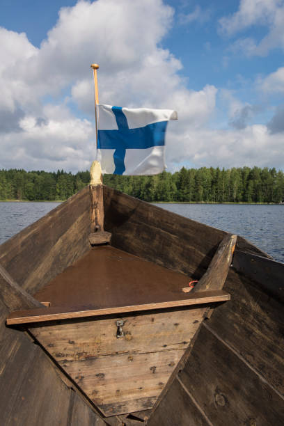 istock Boating in Finland on lake Saimaa, Savonlinna 828141606