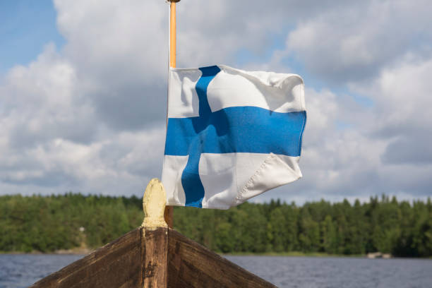 istock Boating in Finland on lake Saimaa, Savonlinna 828141648
