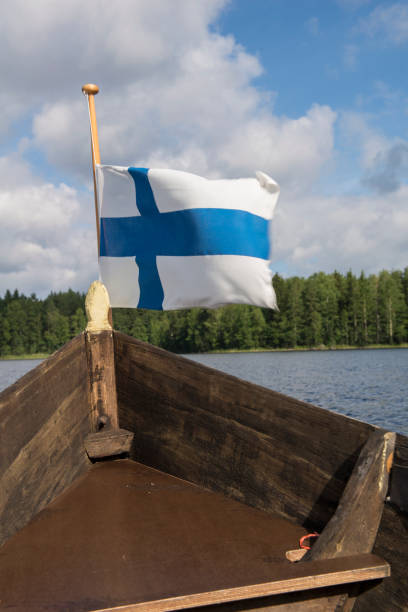 istock Boating in Finland on lake Saimaa, Savonlinna 828141658