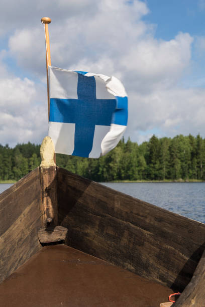 istock Boating in Finland on lake Saimaa, Savonlinna 828141786