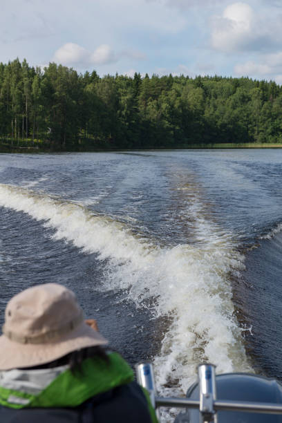 istock Tourist on boat in Finland 828144388