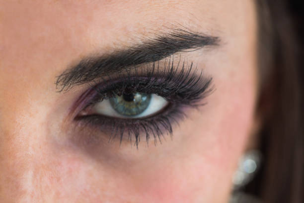 istock Woman with long eyelashes 828145514