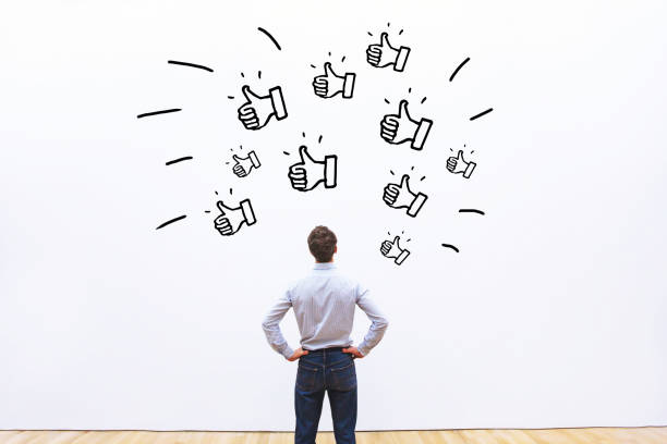 positive customer feedback for business company, popularity concept