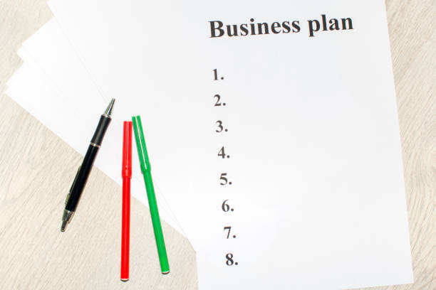 An inscription of the business plan, execution points