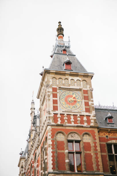 istock Amsterdam Central railway station building 828161522