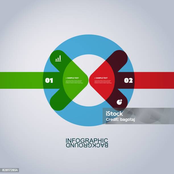 Infographic Design Stock Illustration - Download Image Now - Two Objects, Infographic, Arrow Symbol