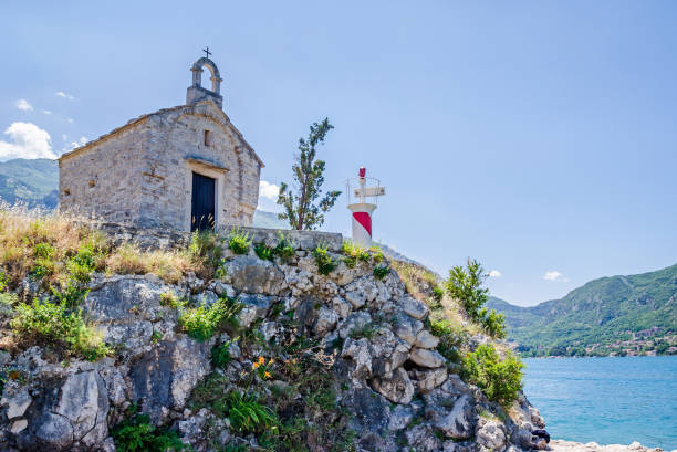 istock An old chapel and a light tower in Kotor, Montenegro 828191782