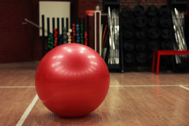 istock pink power ball in gym 828215800