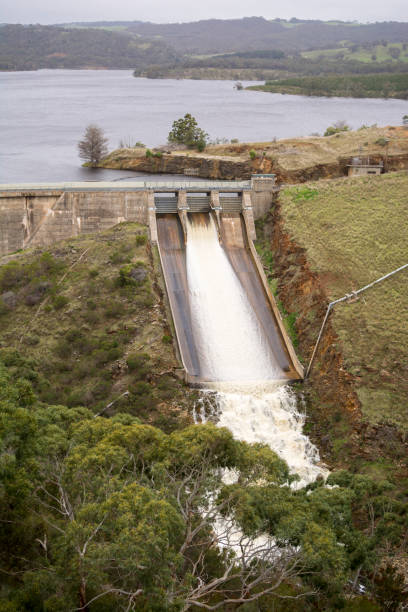 istock Water Released at Myponga Dam, South Australia 828245514