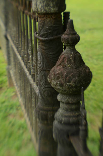 istock ornate antique iron fence 828245530