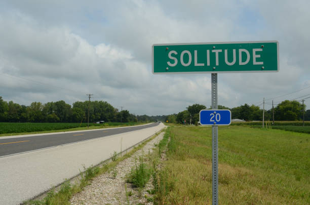 istock rural highway roadside sign SOLITUDE 828255836