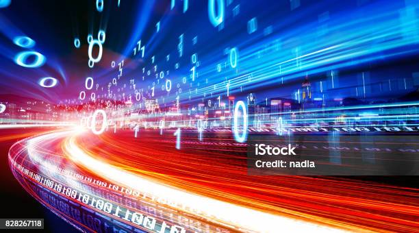 Concept Of Digital Technology Stock Photo - Download Image Now - Speed, Internet, Bandwidth