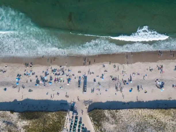 Photo of Aerial of Popular Beach on Cape Cod