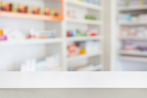 istock pharmacy table in the pharmacy drugstore 828299514