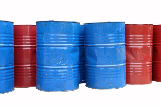 istock Empty tank of 200 liter fuel. 828311122