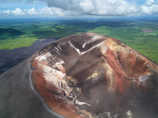 istock Crater of cerro negro volcano 828345562