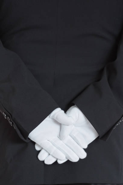 istock Close up rear side of a waiter 828349852