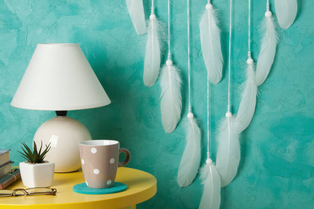 istock White crochet doily dream catcher 828356622