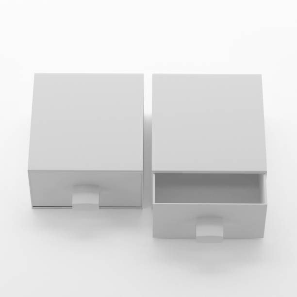 istock Elegant Square Sliding Gift Box On White Background 828357778