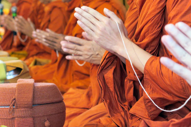 istock Pray for faith in Buddhism 828365796
