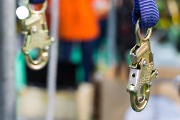 istock Carabiner for Climbing harness 828373936