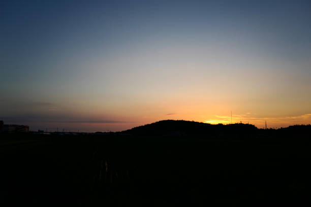 istock The sun hidden in the mountain 828380852