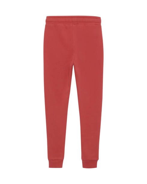 istock Red sport sweatpants isolated white 828381488