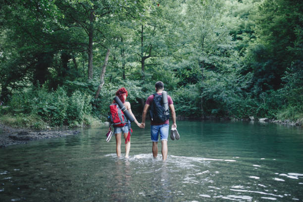 istock Young hiking couple 828404470
