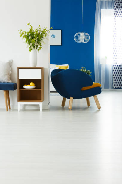 istock Room with wooden floor 828412014