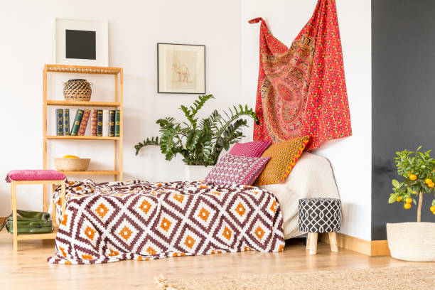 istock Bedroom in oriental style 828418746