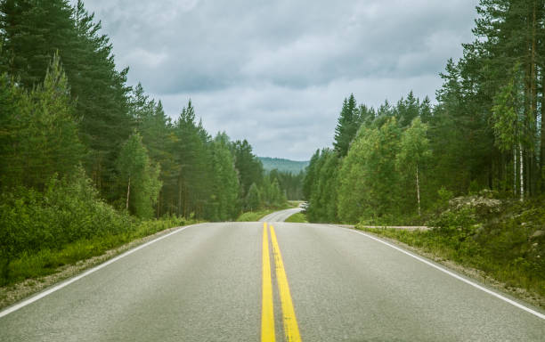 istock Via Karelia road in Finland 828420446