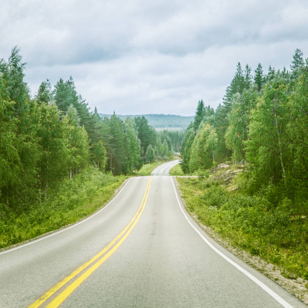 istock Via Karelia road in Finland 828420496