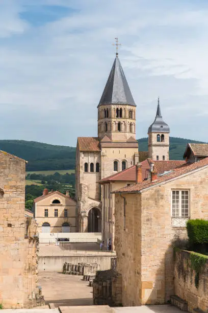 Photo of Cluny abbey in France, Burgundy