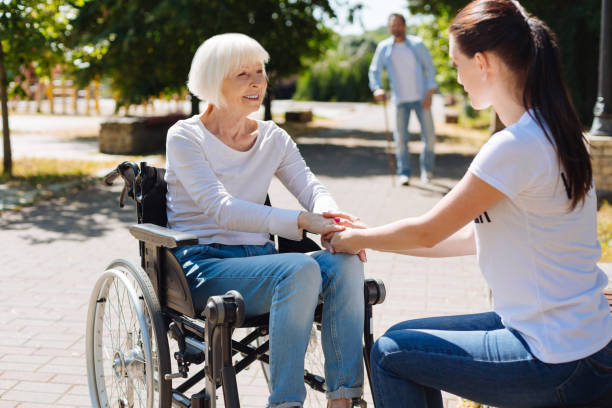 istock Brave brilliant woman going through rehabilitation 828421706