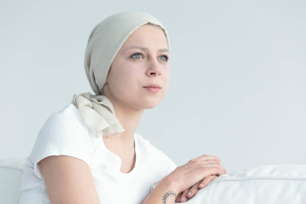 istock Woman with cancer feeling positive 828425590