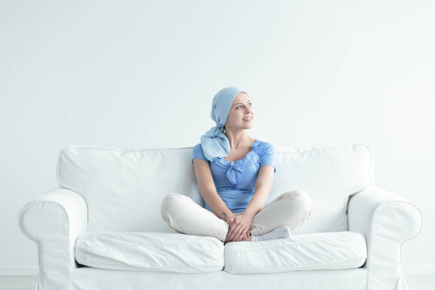 istock Woman with cancer smiling 828428388