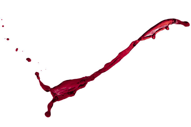 istock flying beautiful red splash and drops isolated over white background 828428808