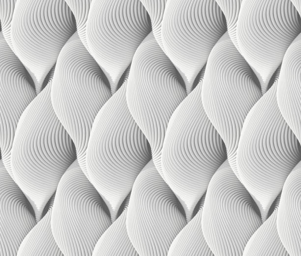 istock Abstract curved lines background. Paint ripples and bubbles. 3D rendering texture. 828437128