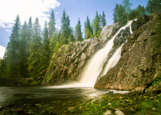istock A beautiful waterfall in Finland 828440178
