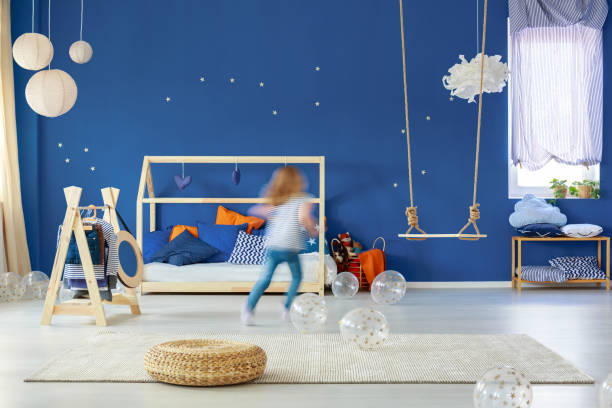 istock Girl running in room 828441204